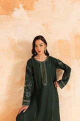 2PC Summer Luxury Embroidered Dress  - 1087