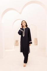 2PC Embroidered Dress - 1082