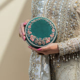 Akaya Green Clutch