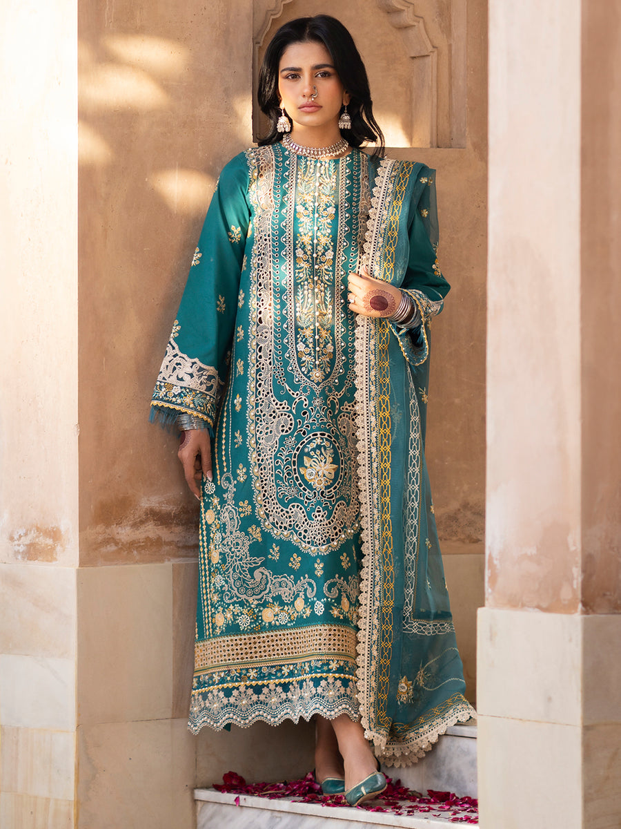404 B - Embroidered Lawn 3P