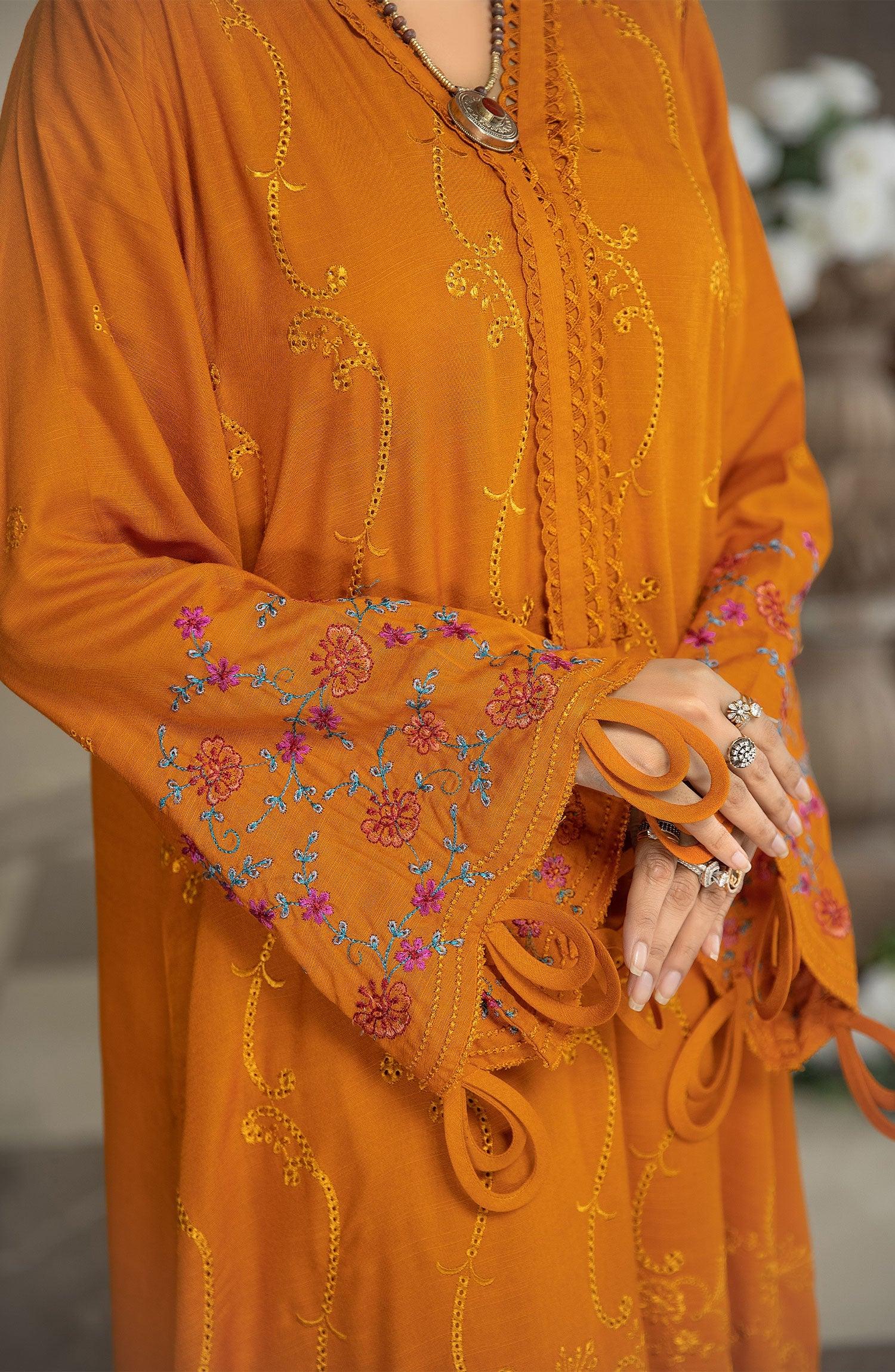 LESPS-10 | Linen Embroidered 3P