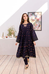 2PC Embroidered Dress - 1037