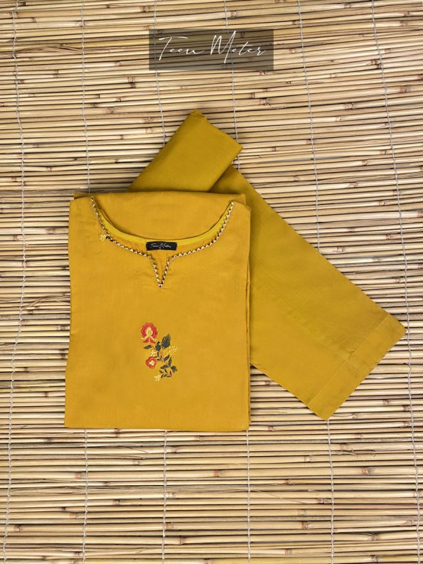 Mustard 2pc Emb