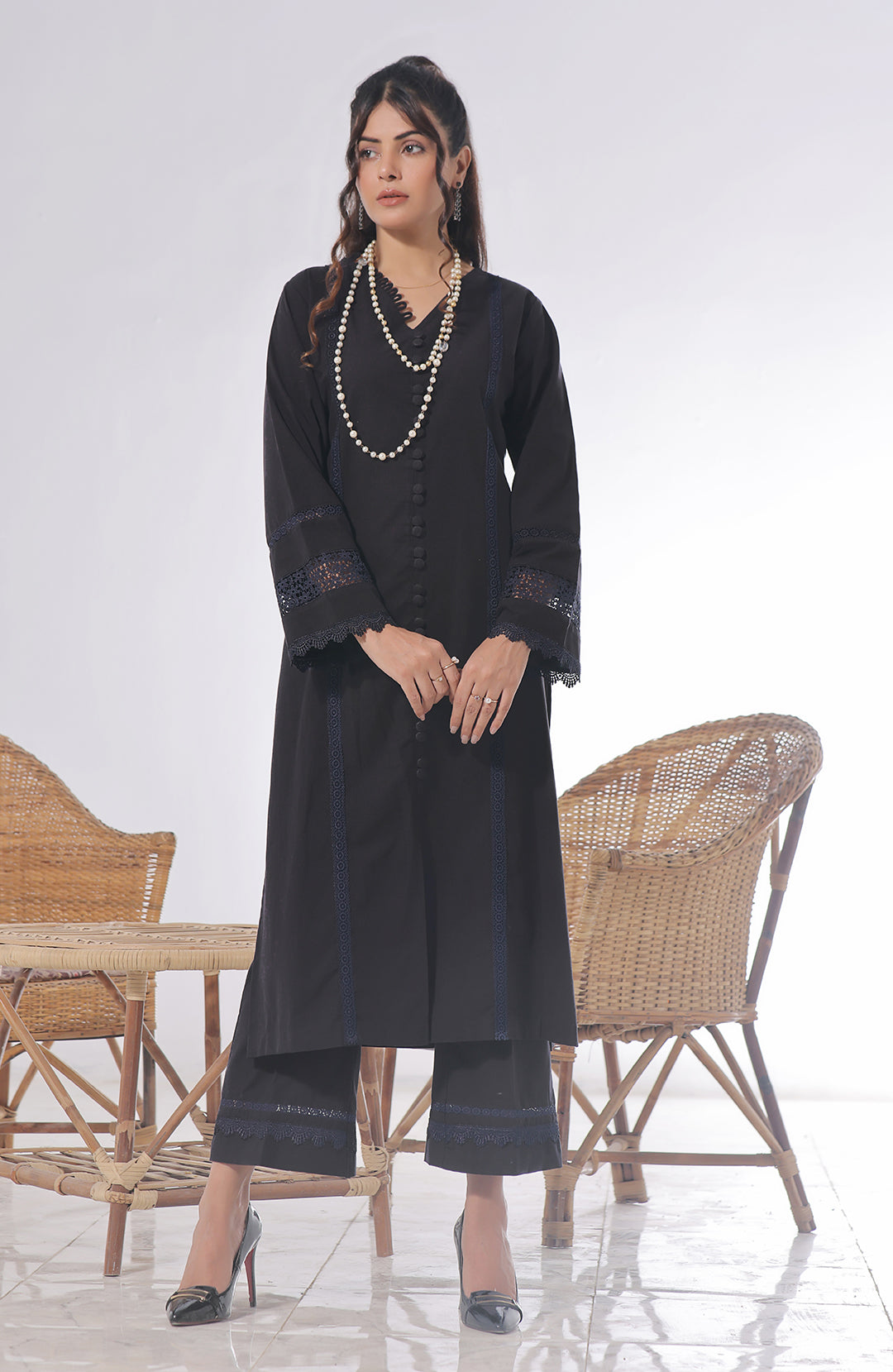 Ranunculus | Co-ords Stitched 2PC Khaddar Solid