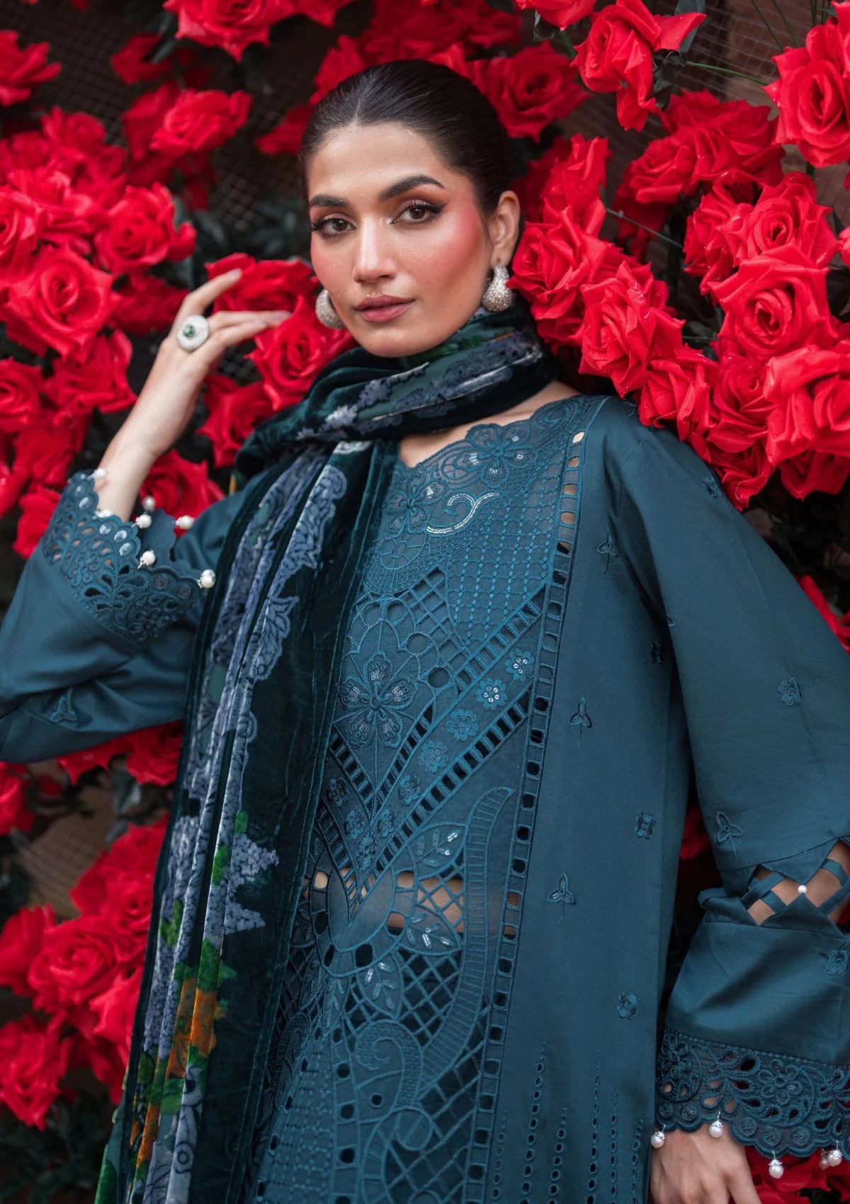 Aven - Embroidered Corduroy 3PC