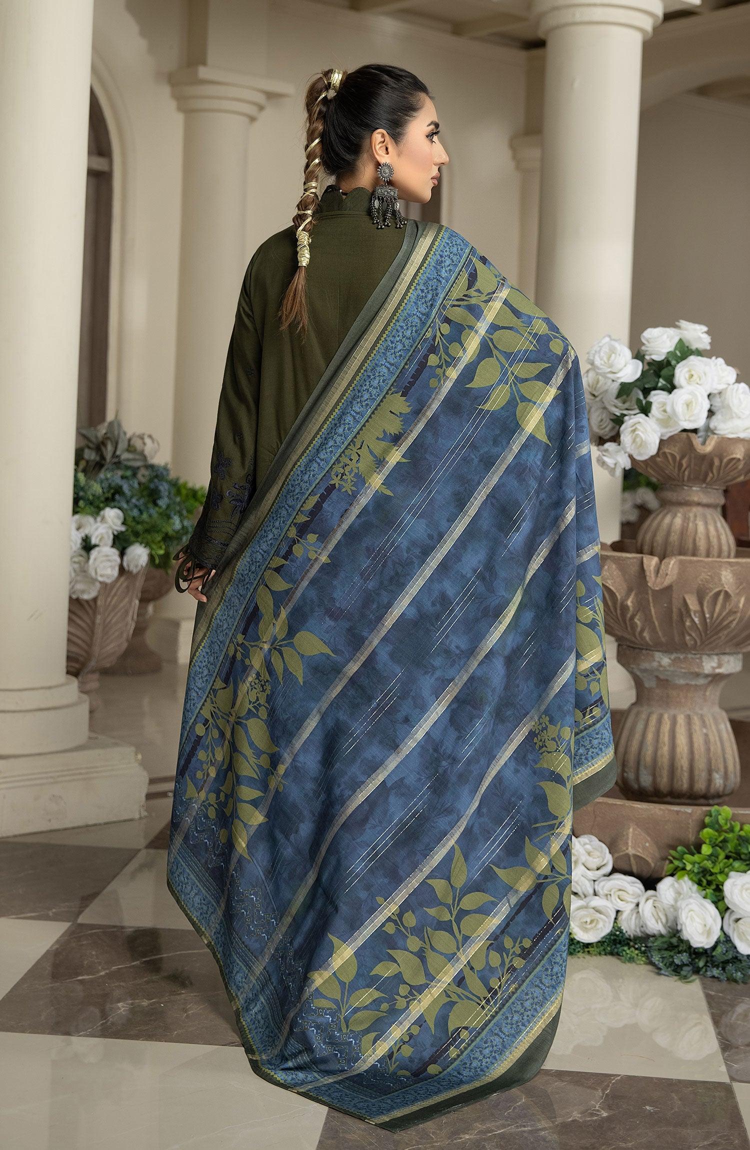 LESPS-06 | Linen Embroidered 3P