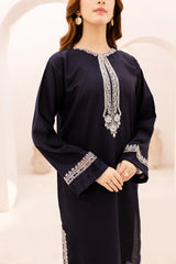 2PC Embroidered Dress - 1082