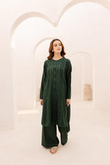 2PC Embroidered Dress - 1076
