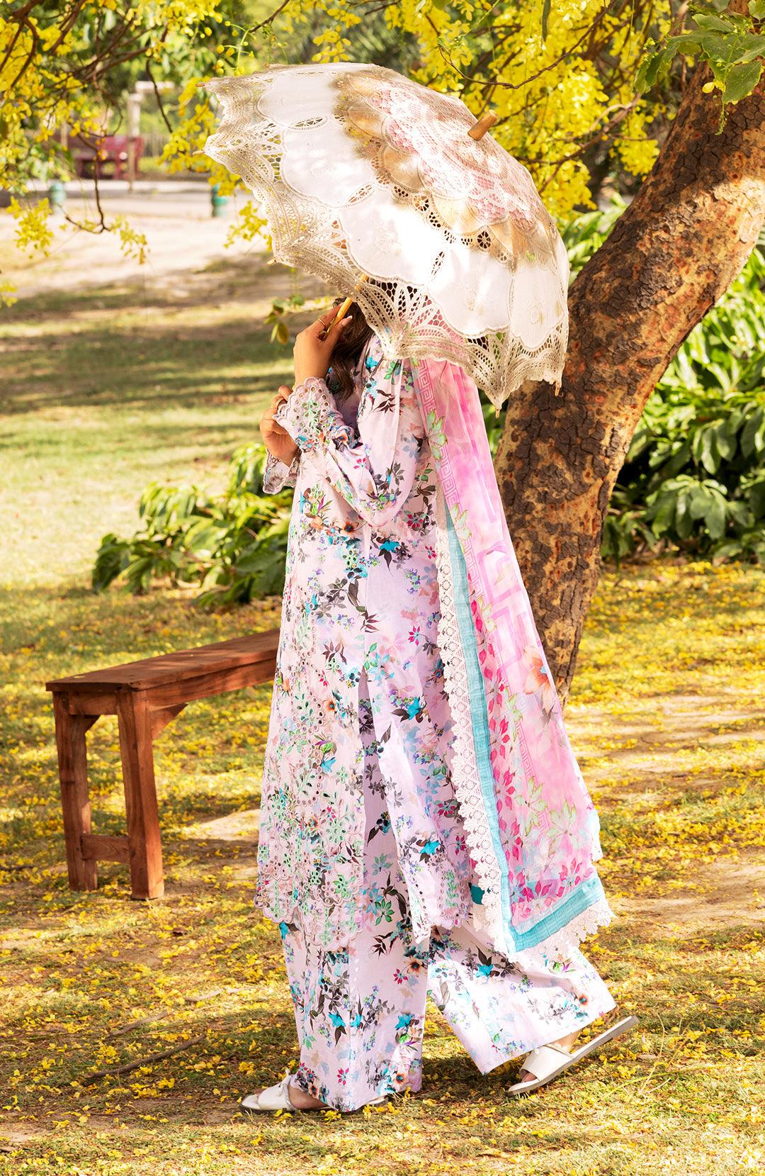 Lavanda | 3Pc Lawn Chikankari Suit