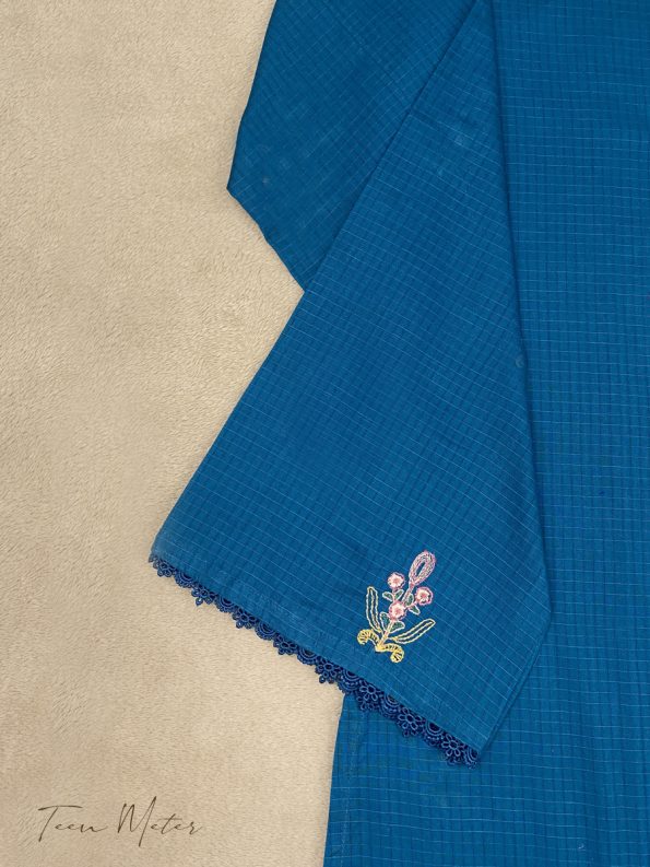 Blue 2pc Emb Lawn
