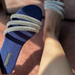 Blue Lovestruck Slides - Jooti Shooti