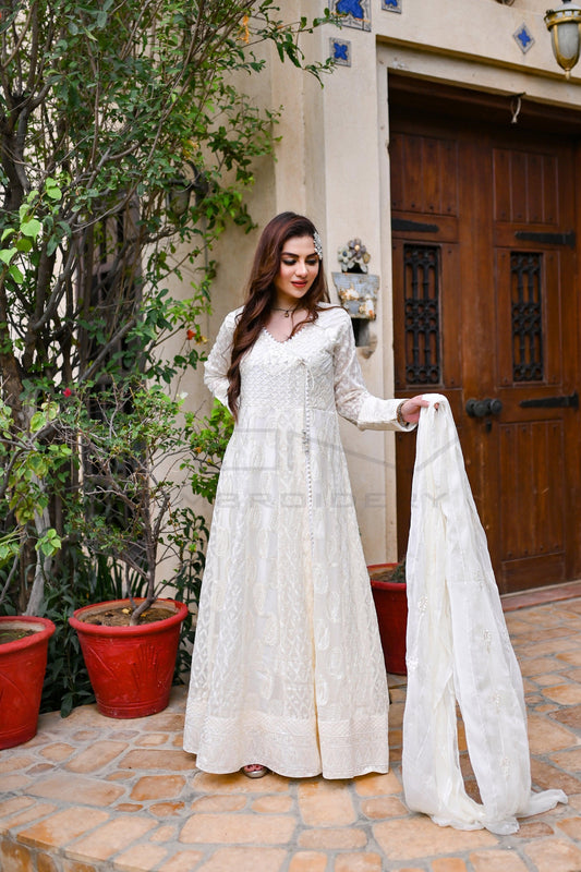 KURTI 118-ALPHA LAVISH - OFF-WHITE