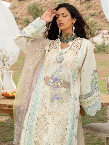711 A - Luxury Embroidered 3P-Lawn