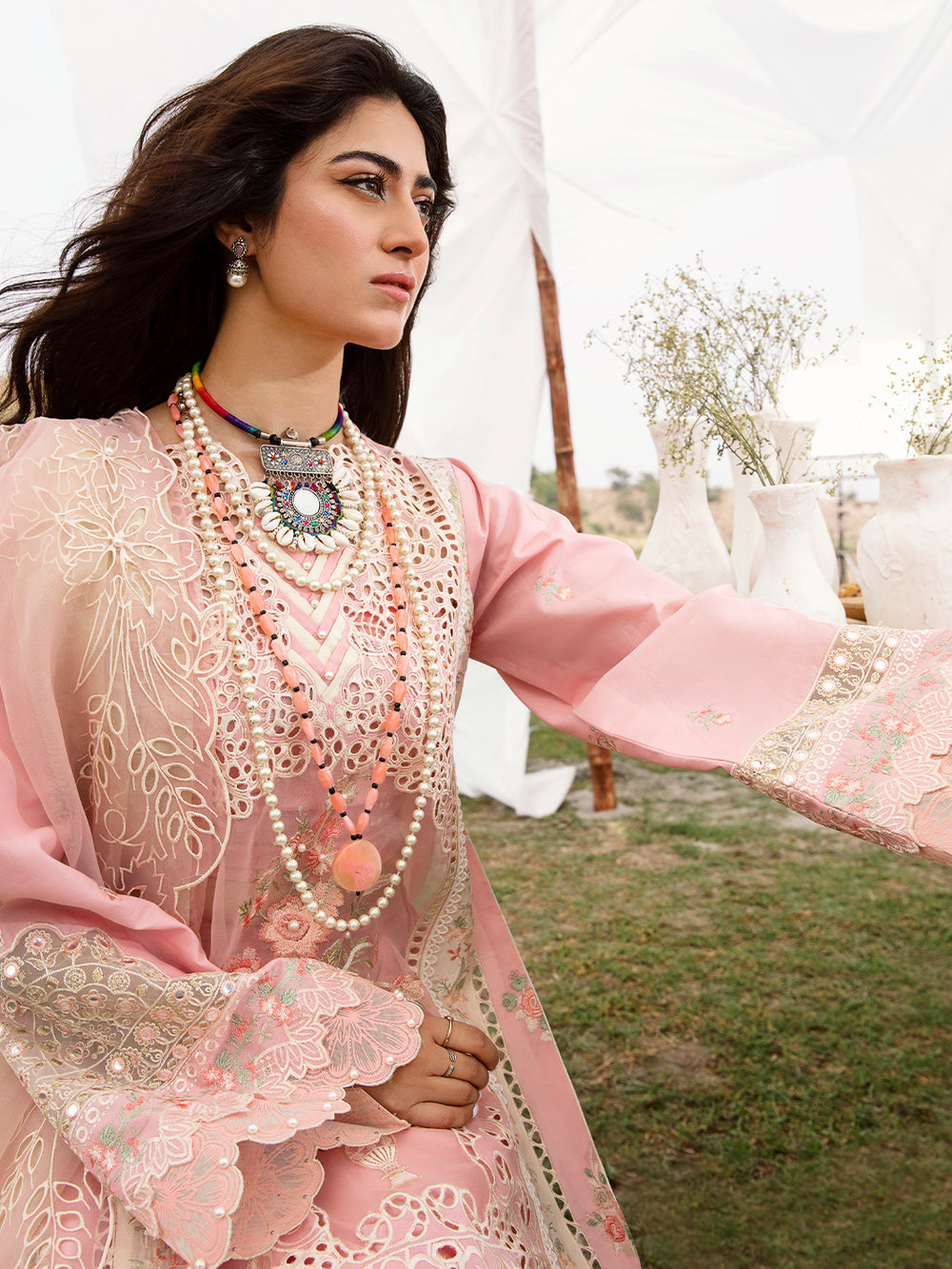 711 B - Luxury Embroidered 3P-Lawn