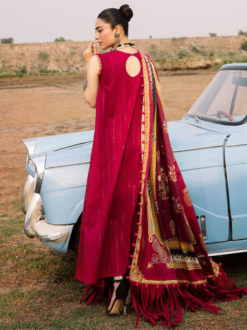 714 A - Luxury Embroidered 3P-Lawn