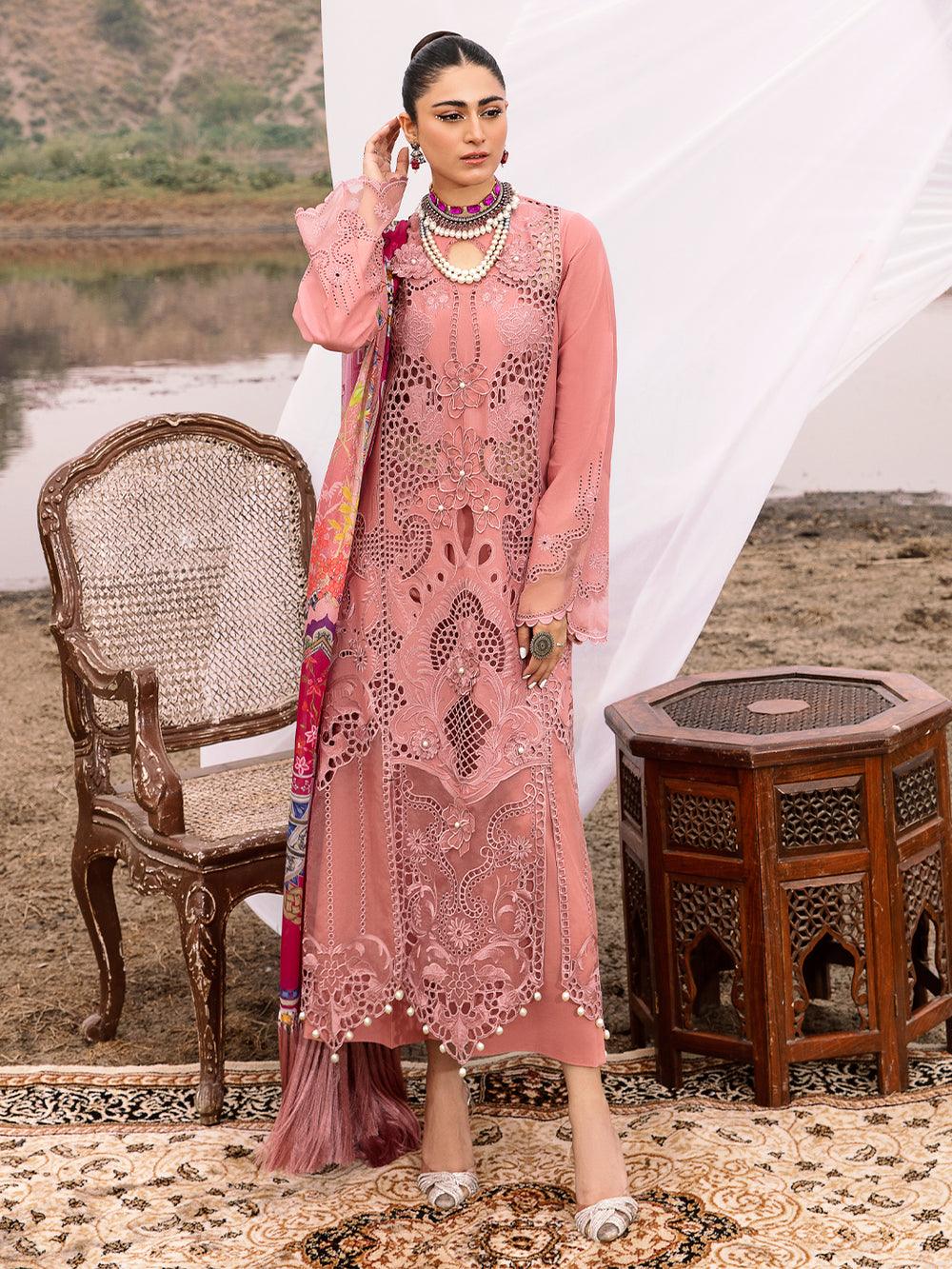 716 A - Luxury Embroidered 3P-Lawn