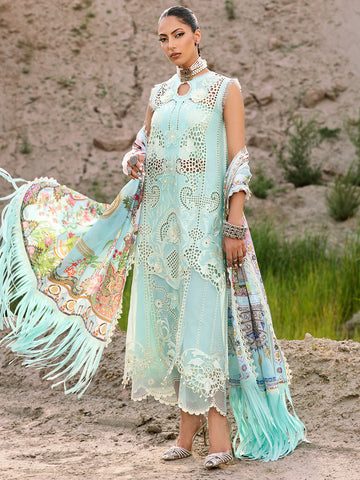 716 B - Luxury Embroidered 3P-Lawn