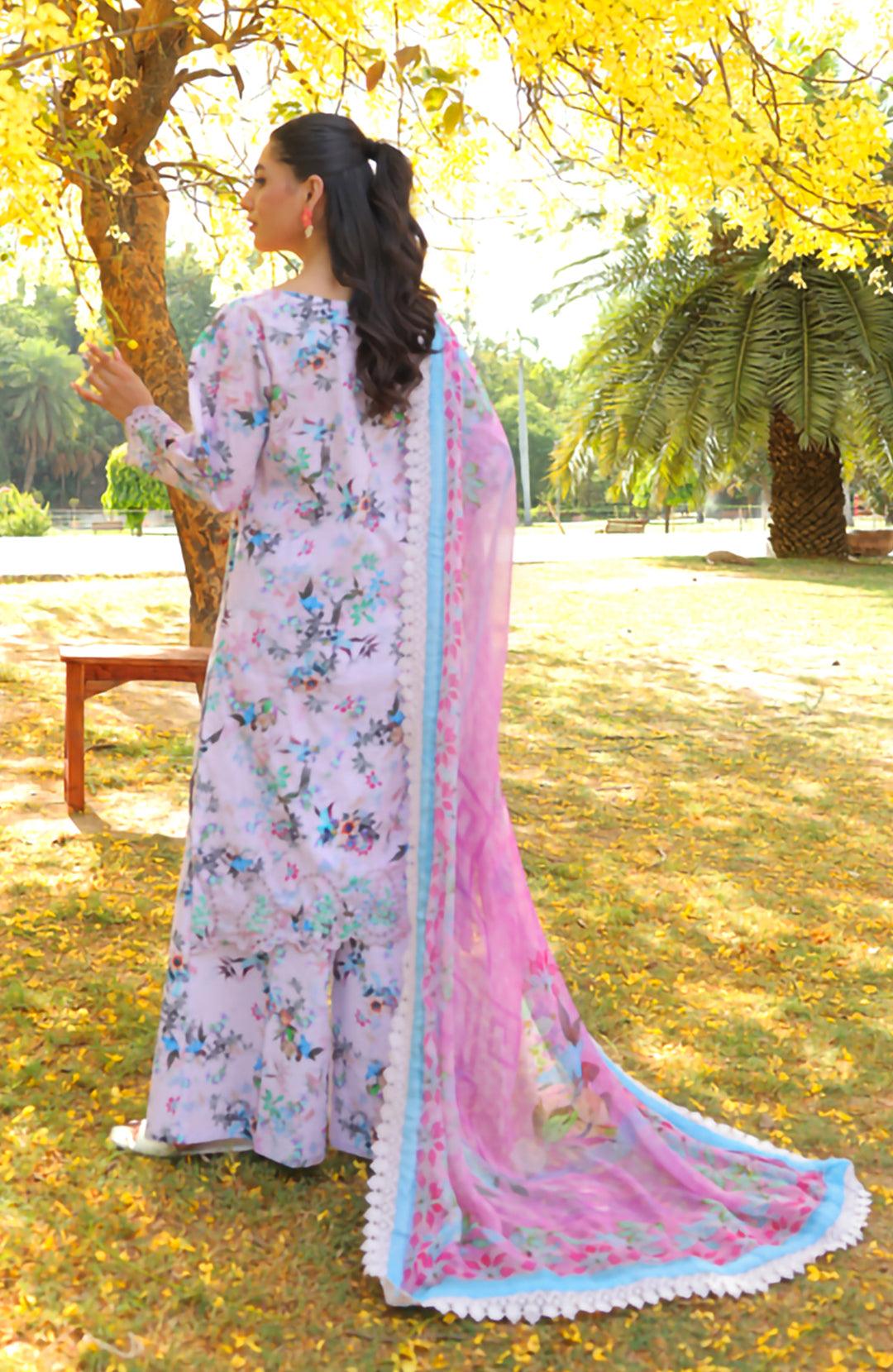 Lavanda | 3Pc Lawn Chikankari Suit