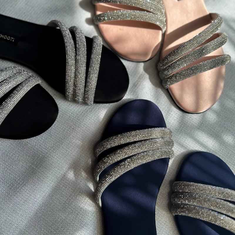 Black Lovestruck Slides - Jooti Shooti