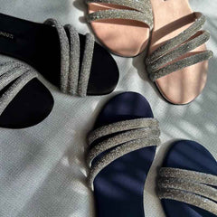 Black Lovestruck Slides - Jooti Shooti