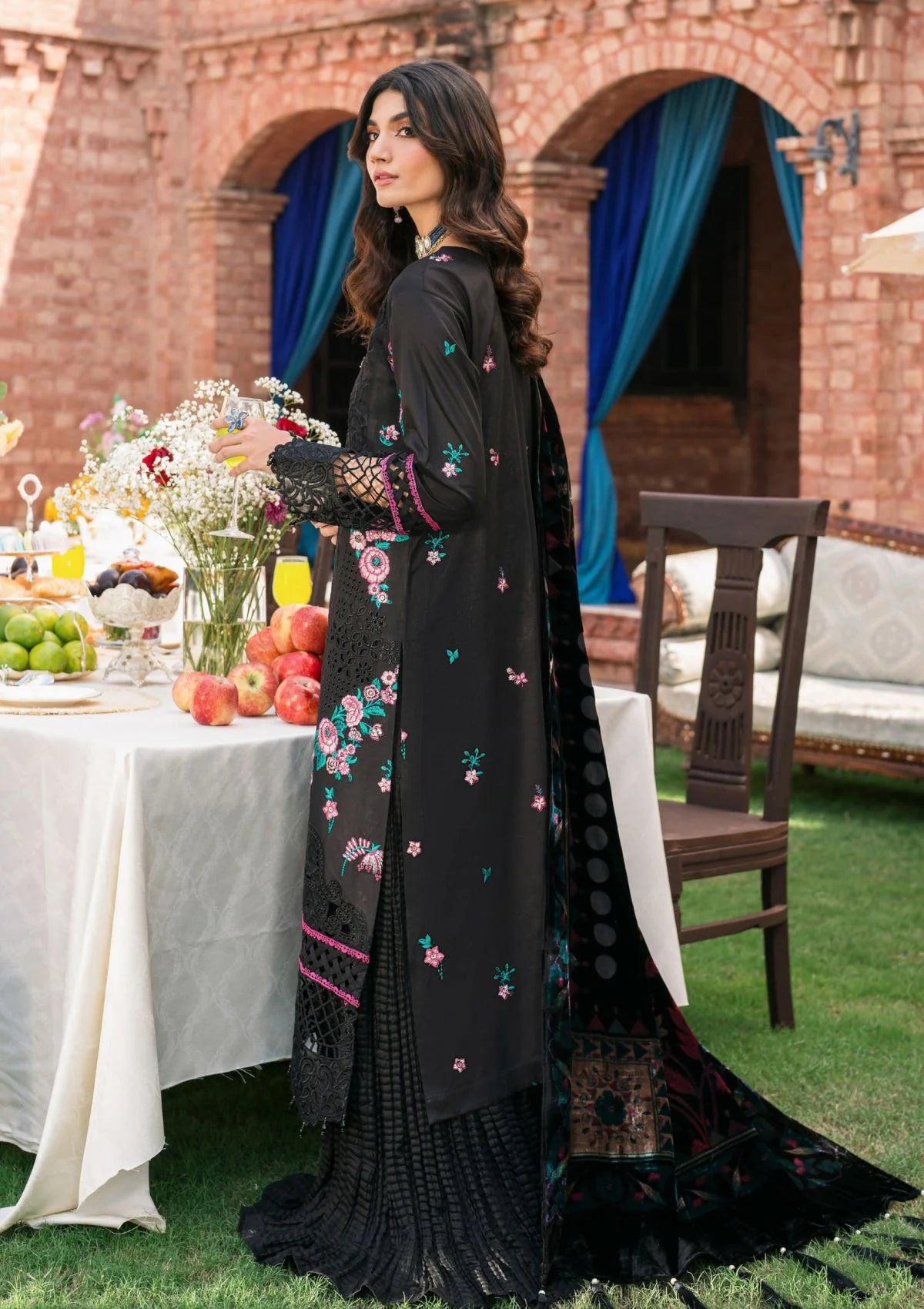 Talia - Embroidered Corduroy 3PC