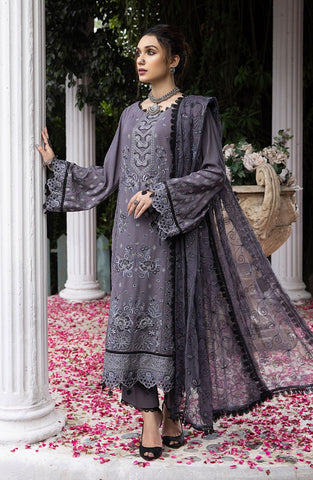 LEK-08 - Embroidered Karandi 3P
