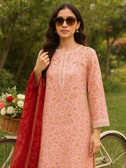Blush Bloom  (Unstitched) LUS-07