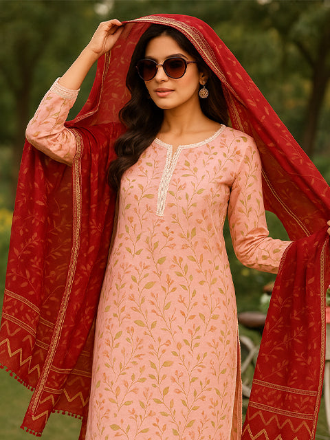 Blush Bloom  (Unstitched) LUS-07