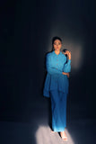 Veena Co-Ord Set (Ice Blue)