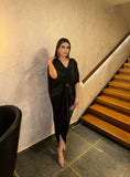 velvet silk kaftan