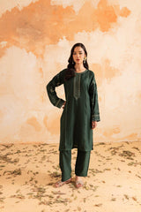 2PC Summer Luxury Embroidered Dress  - 1087