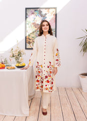 2PC Summer Embroidered Dress- 1040