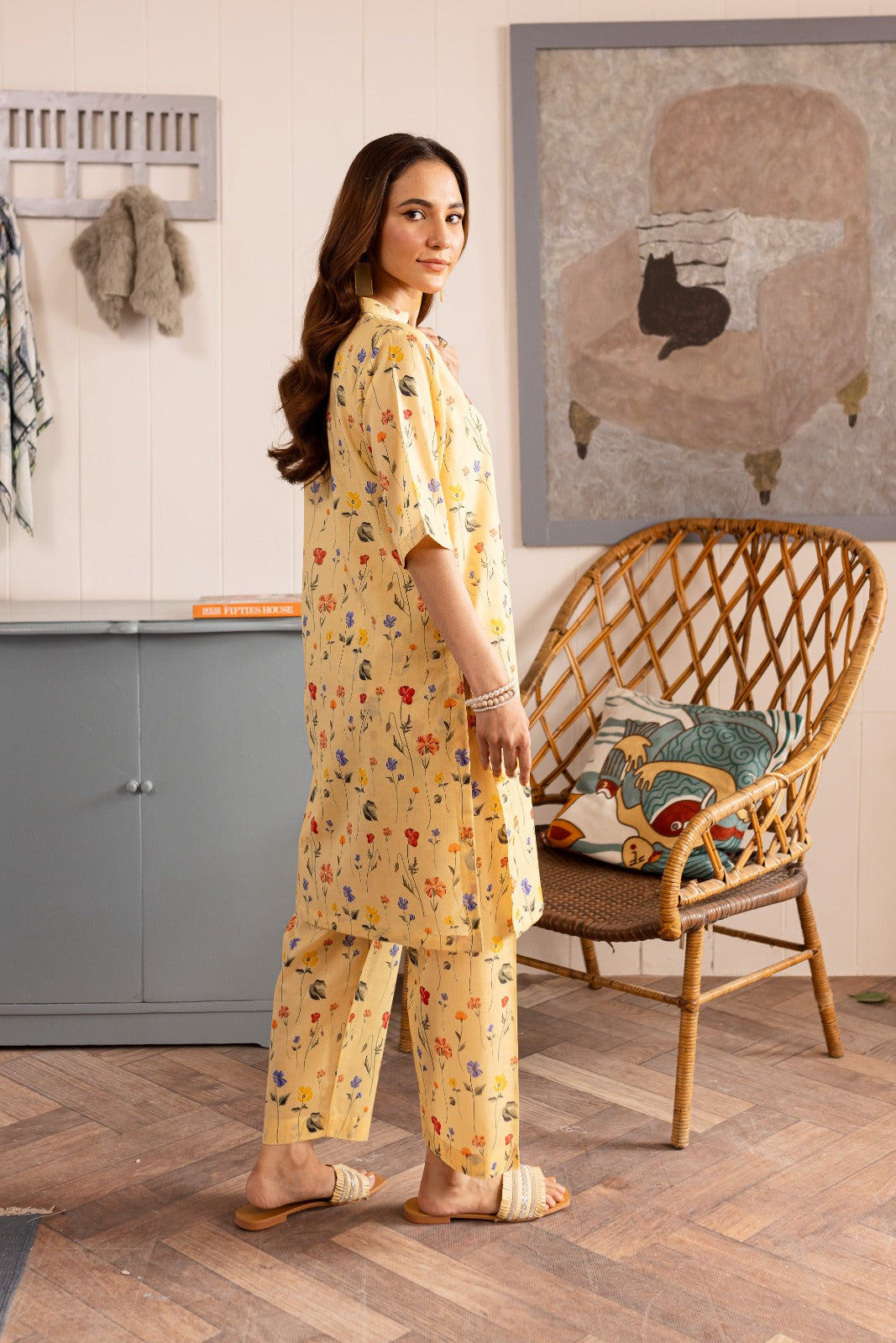 Stitched 2PC Lawn Suit - PRT034