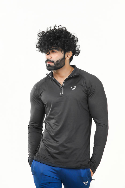 Fitness Welt - Black Quarter Zipper