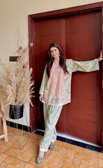 Mint green shalwar kameez