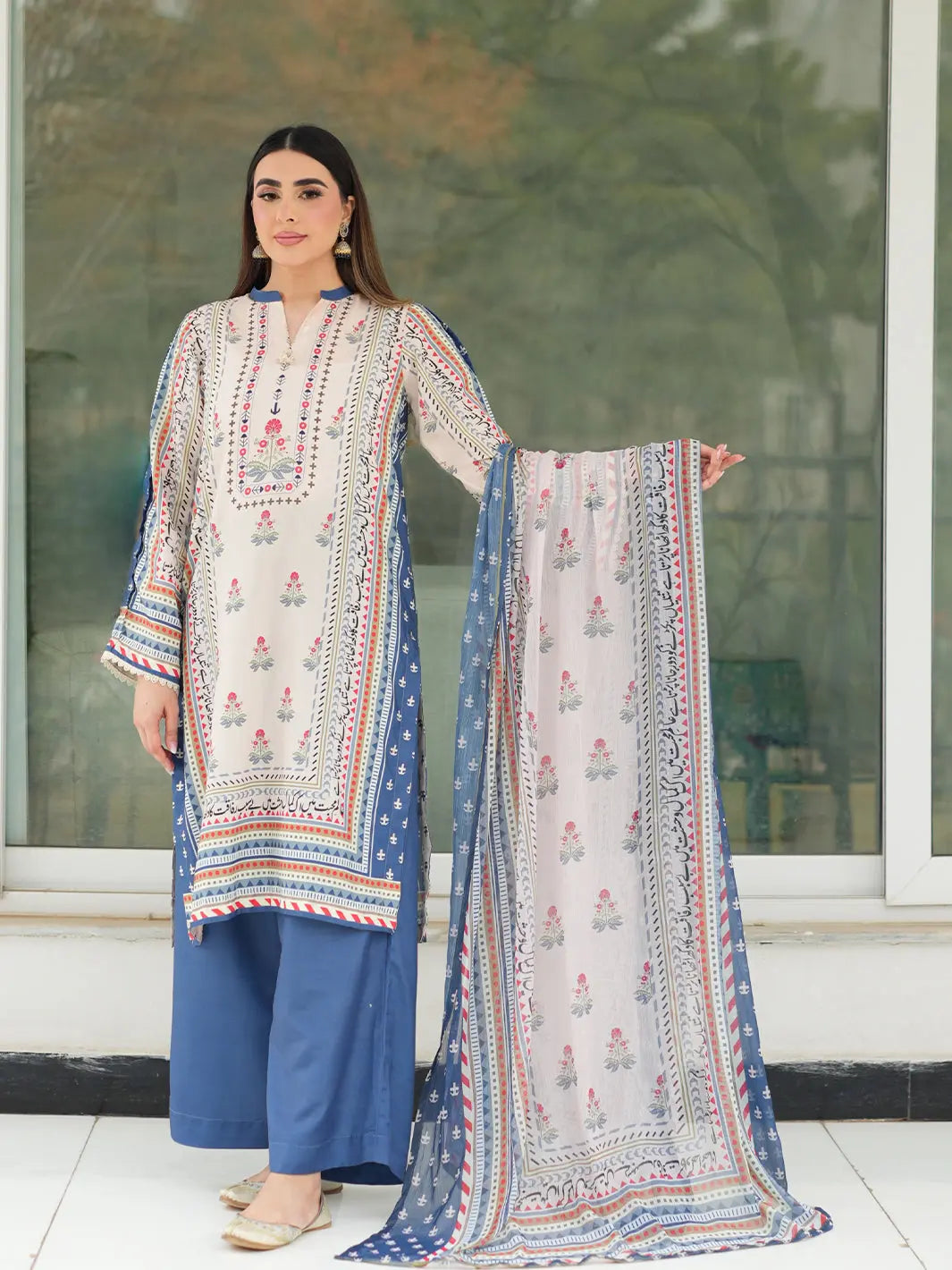 Asbaab | 3 Piece | Printed Tngmdstore