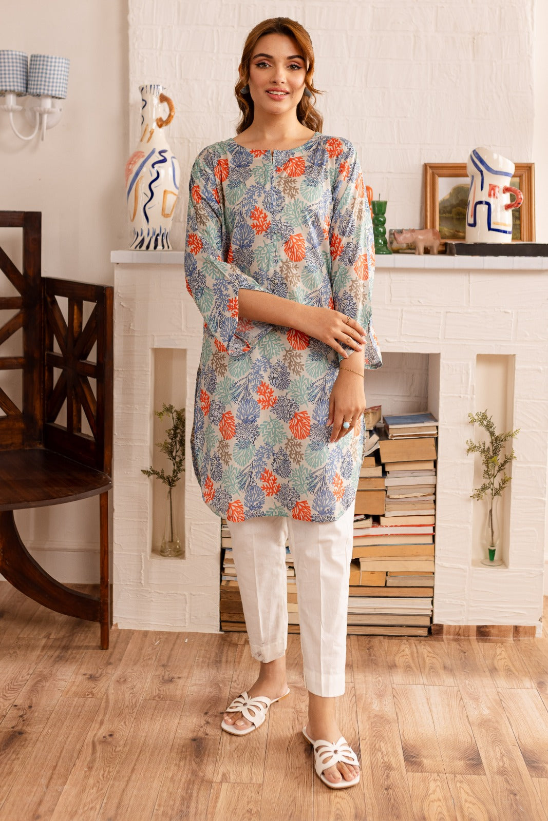 1PC Printed Kurti - PK15