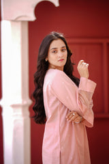 Hayat  | Cotton Slub | 2 Piece | Embroidered