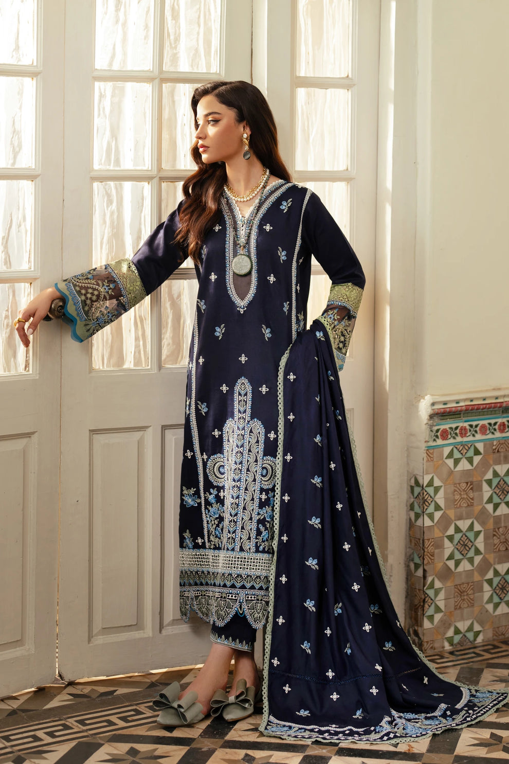 Siran - 3P Embroidered Viscose