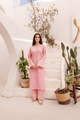 2PC Summer Embroidered Dress-1050