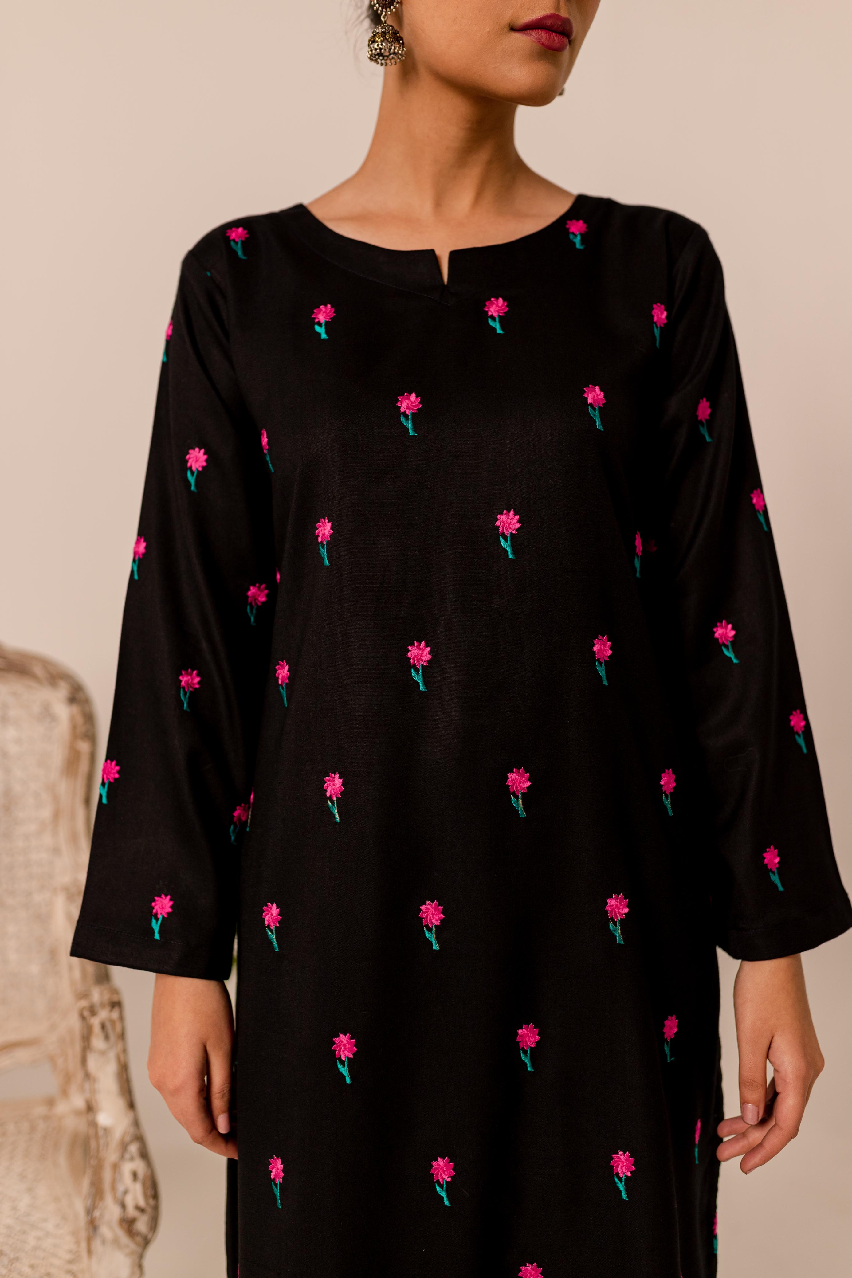 2PC Embroidered Dress-BP14