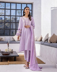 Calico Aster Embroidered Lawn 3PC
