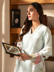 SL - 01 B | 3 PC Embroidered Lawn