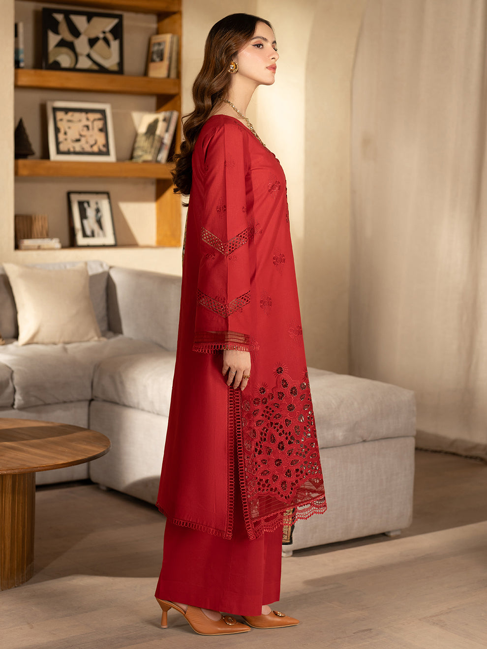 SL - 06 A | 3 PC Embroidered Lawn