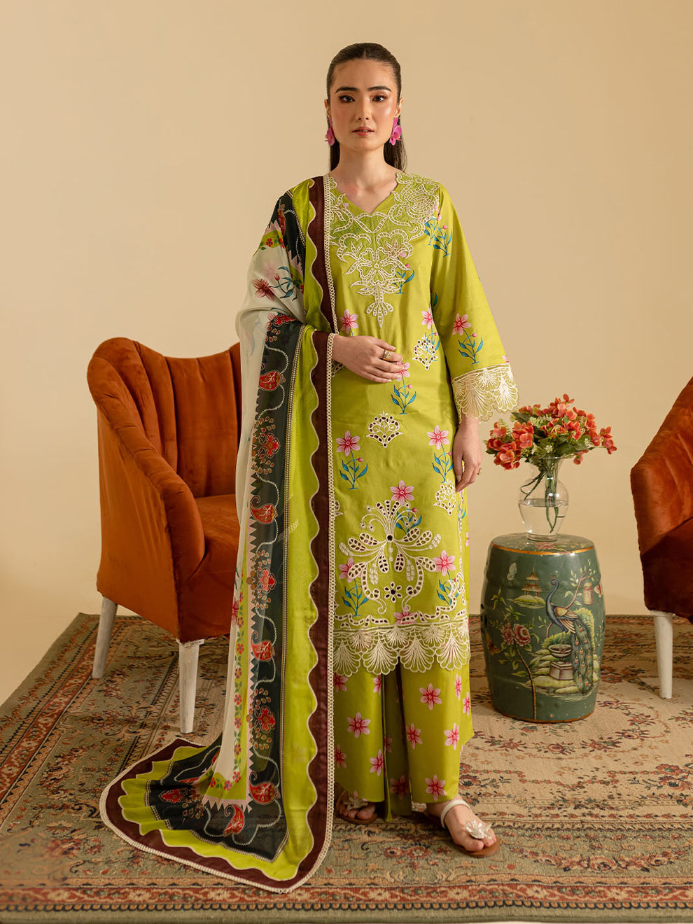 LP-08 | 3 PC Embroidered Lawn