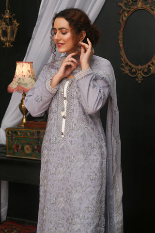 L23208 -  Embroidered Lawn 3P
