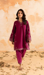 2PC Winter Embroidered Dress - 1085