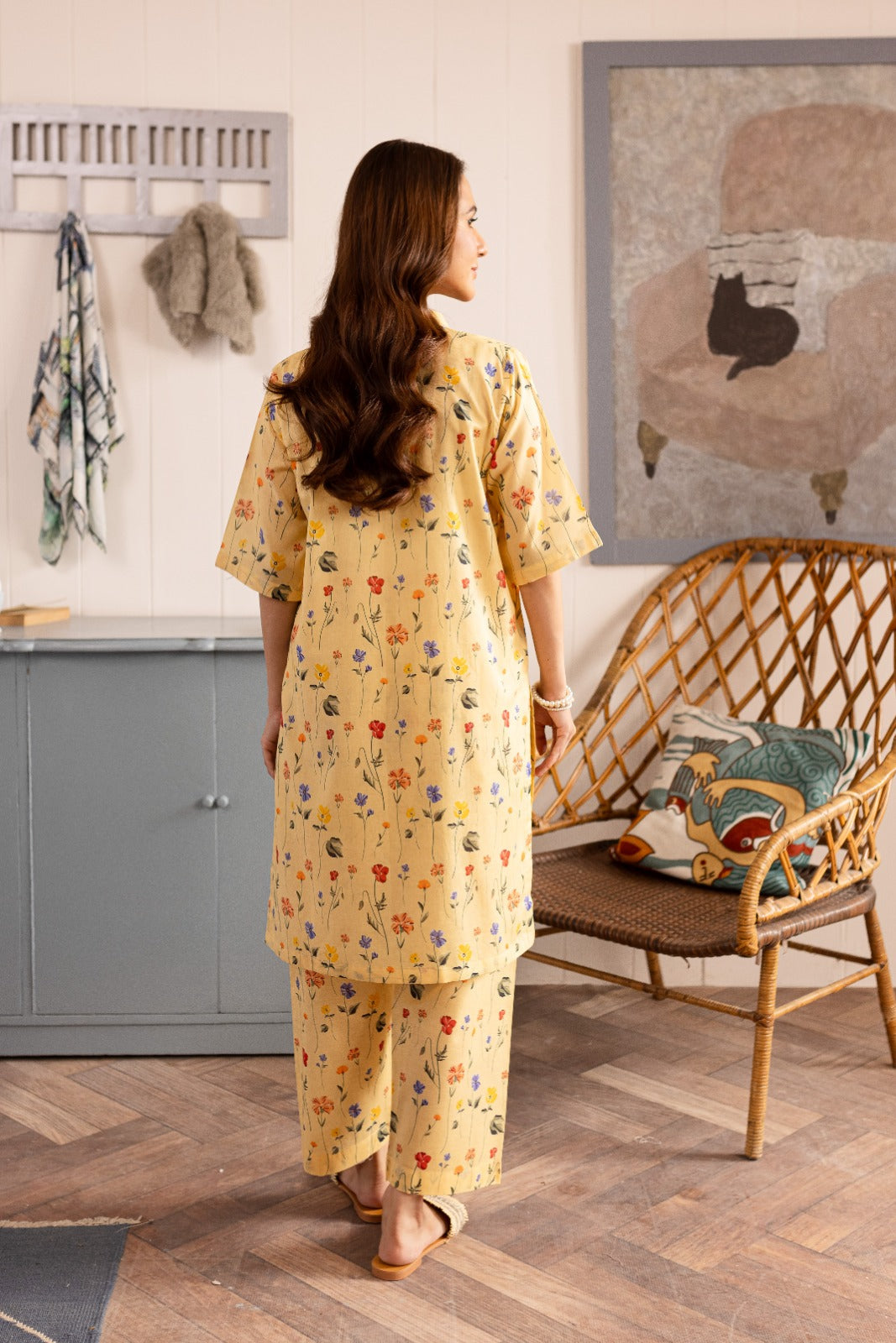 Stitched 2PC Lawn Suit - PRT034