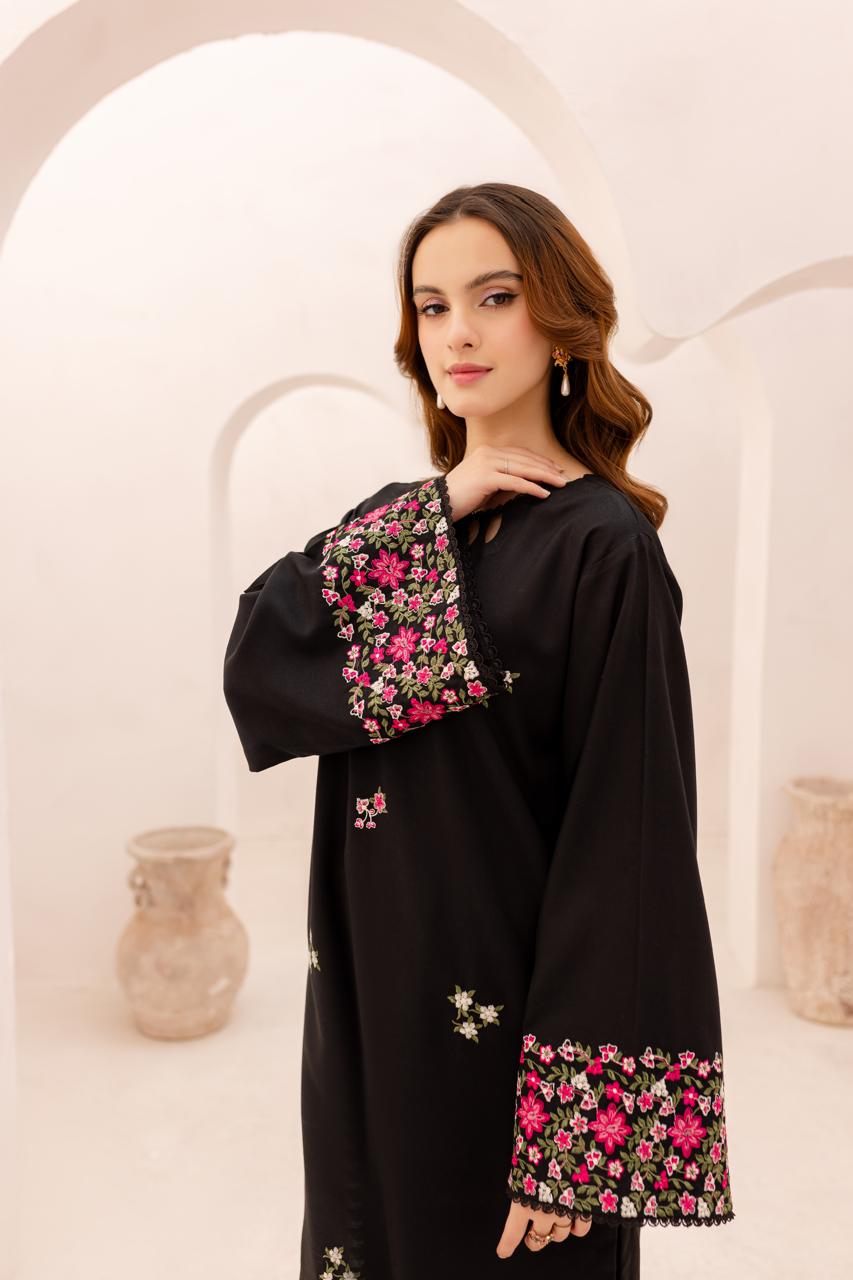 2PC Embroidered Dress - 1083