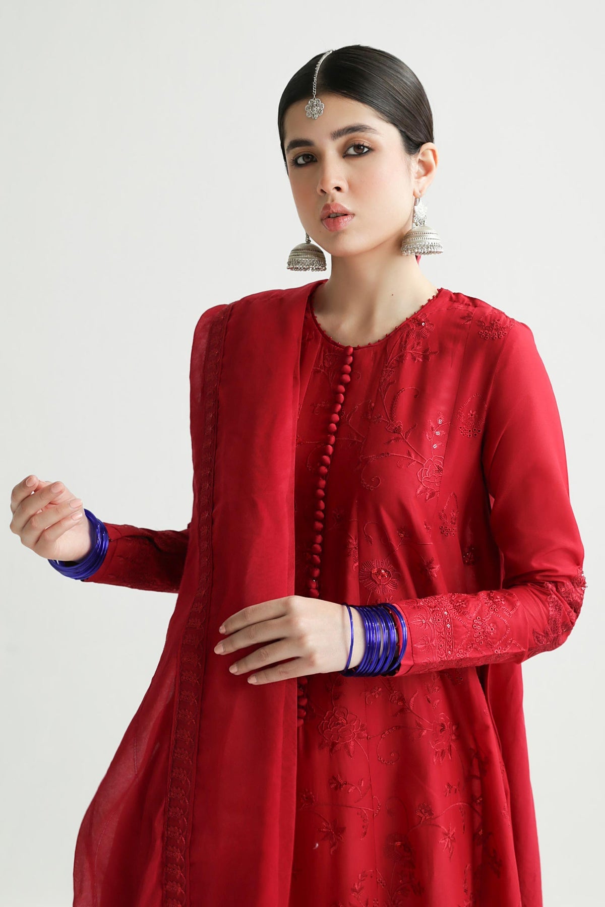 Deena 12 A- Eid Embroidered Lawn 3P